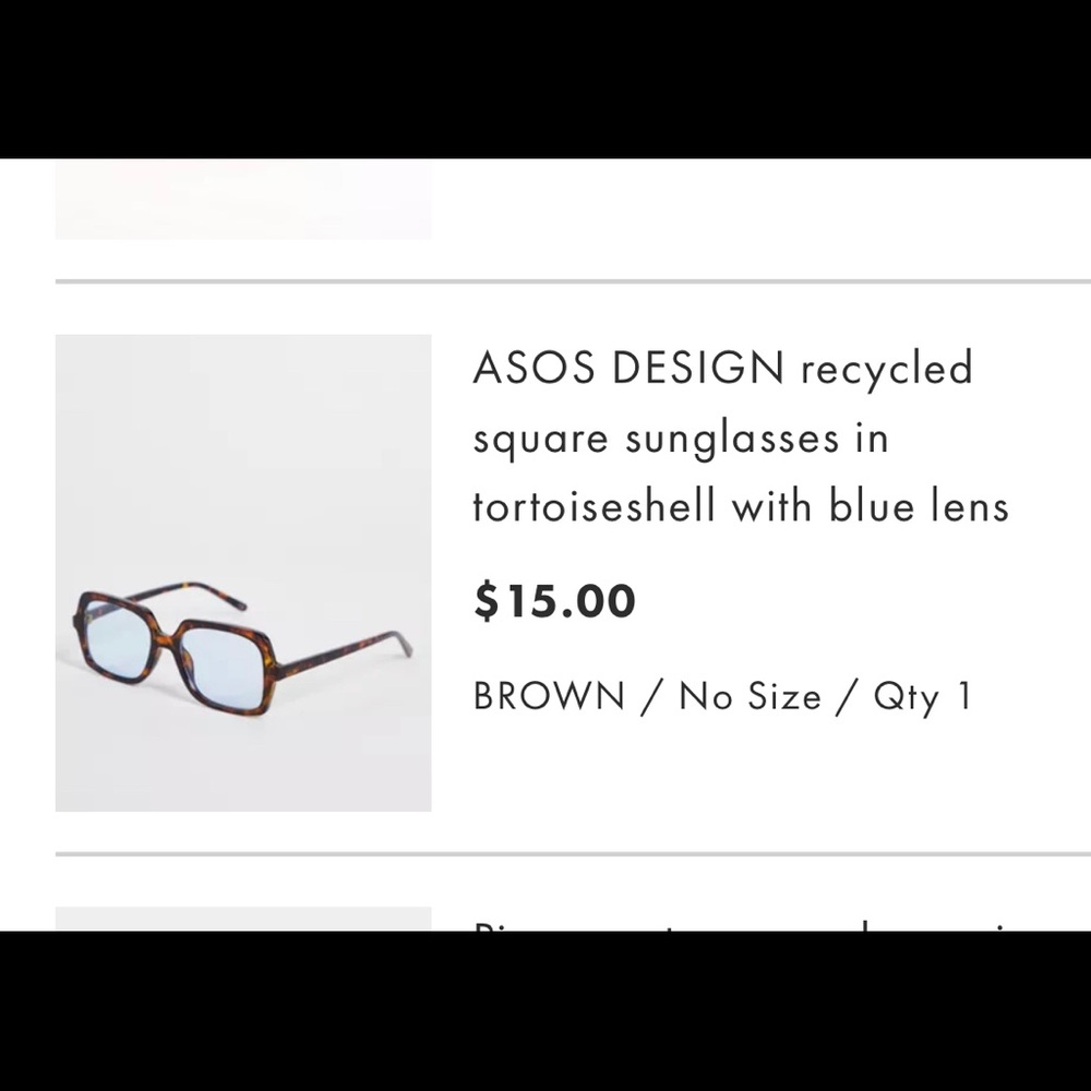 Square sunglasses